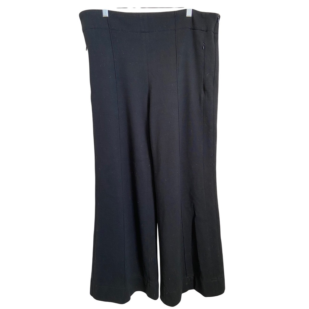 ME+EM Black Ultimate Stretch Travel Tailoring Pants Side Zip US Size 12